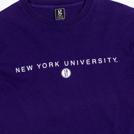 【USED】2000s-10s GEAR FOR SPORT : "New York University" Crew T-Shirt : XL