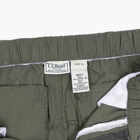【USED】2000s-10s L.L.Bean : Nylon Field Short Pant with Woven Belt : XL