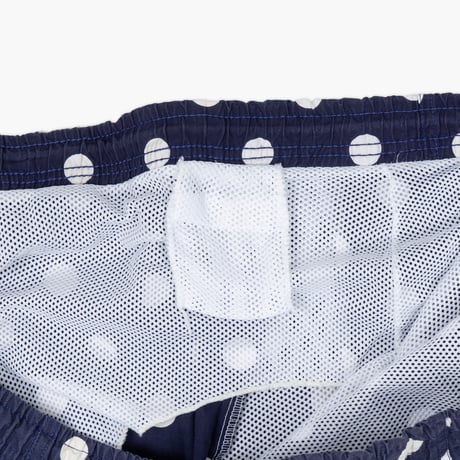 【USED】1990s J.CREW : Cotton Poplin Dot Swim Short Pant : XL