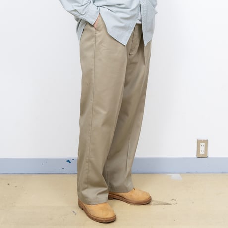 【USED】1990s Dickies USA : Twill Plain Front Work Trouser (Made in USA) : w52