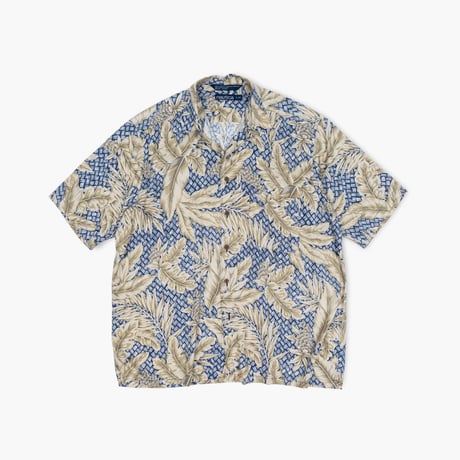 【USED】1990s nautica : Rayon Hawaiian Regular S/S Shirt : L