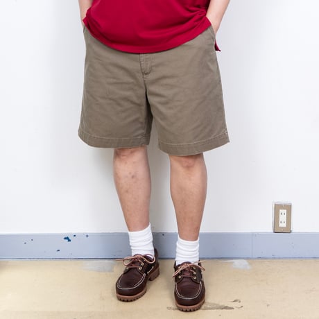 【USED】1990s-2000s Polo Ralph Lauren : "PHILIP SHORT" Plain Front Chino Short Pant : w40