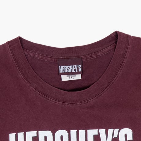【USED】2000s COMFORT COLORS : "HERSHEY'S Chocolate World” Crew T-Shirt : XXL