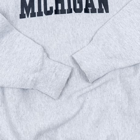 【USED】1990s Lee : "University of Michigan” Crew Sweatshirt (Made in USA) : XXL