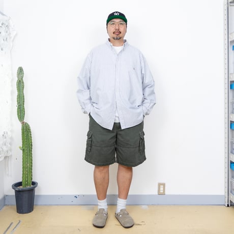 【USED】2000s FADED GLORY : German Pique Cargo Short Pant : w42