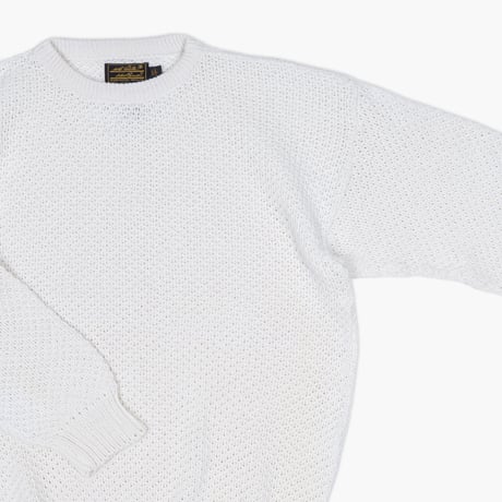 【USED】1990s Eddie Bauer : Cotton Crew Sweater (Made in USA) : L