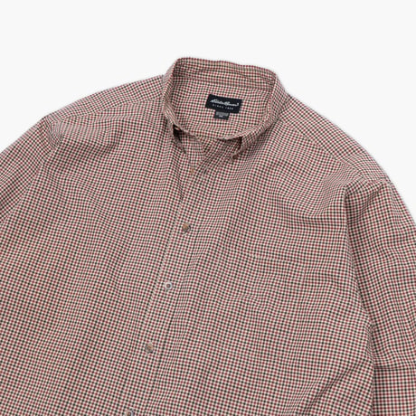 【USED】2000s Eddie Bauer : Broad Plaid BD Shirt : XXL