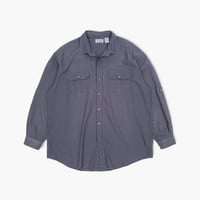 【USED】1990s L.L.Bean : Poly Nylon Poplin Plaid Field Regular Shirt : XL