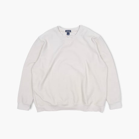 【USED】2000s LANDS' END : Cotton Pique Jersey Crew Sweatshirt : XXL