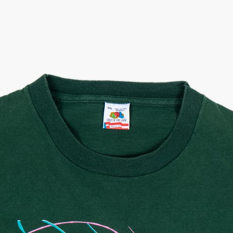 【USED】1990s FRUIT OF THE ROOM : "Pennsylvania" Crew T-Shirt (Made in USA) : XXL