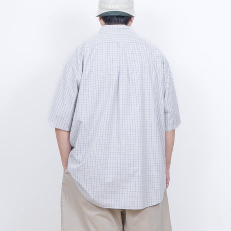 【USED】2000s Ralph lauren : Two-Ply Broad Plaid BD S/S Shirt : 3XB