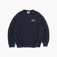【USED】1990s Lee : "Lightning Service Inc.” Crew Sweatshirt : XL