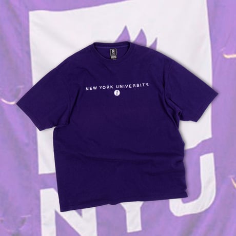 【USED】2000s-10s GEAR FOR SPORT : "New York University" Crew T-Shirt : XL