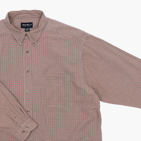 【USED】2000s Eddie Bauer : Broad Plaid BD Shirt : XXL