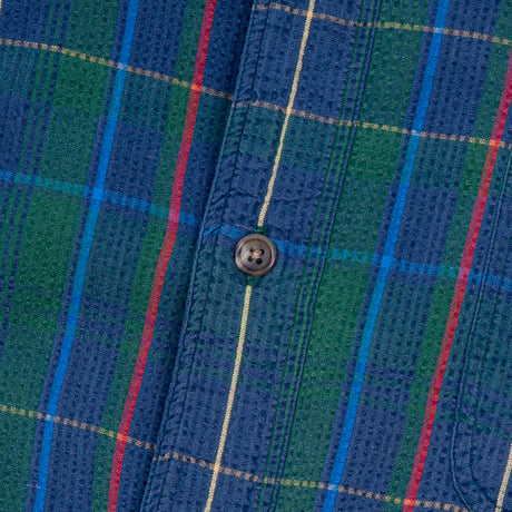 【USED】1990s ORVIS : Seersucker Plaid Regular S/S Shirt : XL