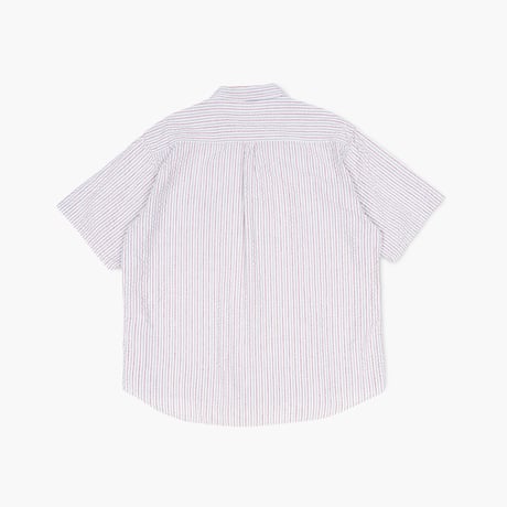 【USED】1990s-2000s Eddie Bauer : Seersucker Stripe BD S/S Shirt : XL