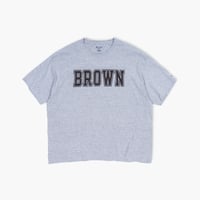 【USED】2010s-20s Champion USA : "BROWN UNIVERSITY" Brown Logo Crew T-Shirt : 3XL