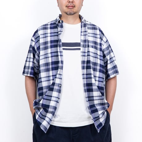 【USED】2000s OLD NAVY : Chest Border Crew S/S Top : XXL