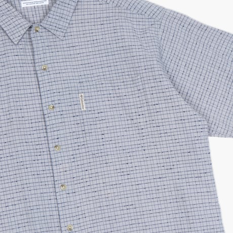 【USED】1990s Columbia Sportswear : Dobby Plaid Regular S/S Shirt : XL-XXL