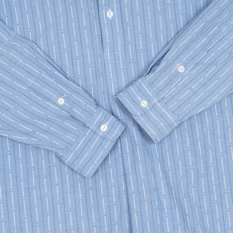【USED】1990s-2000s Ralph lauren : "AFTON" Dobby Stripe Pullover BD Shirt : L