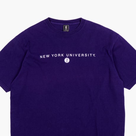 【USED】2000s-10s GEAR FOR SPORT : "New York University" Crew T-Shirt : XL