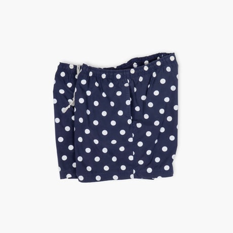 【USED】1990s J.CREW : Cotton Poplin Dot Swim Short Pant : XL
