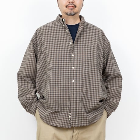 【USED】2000s Eddie Bauer : Broad Plaid BD Shirt : XXL