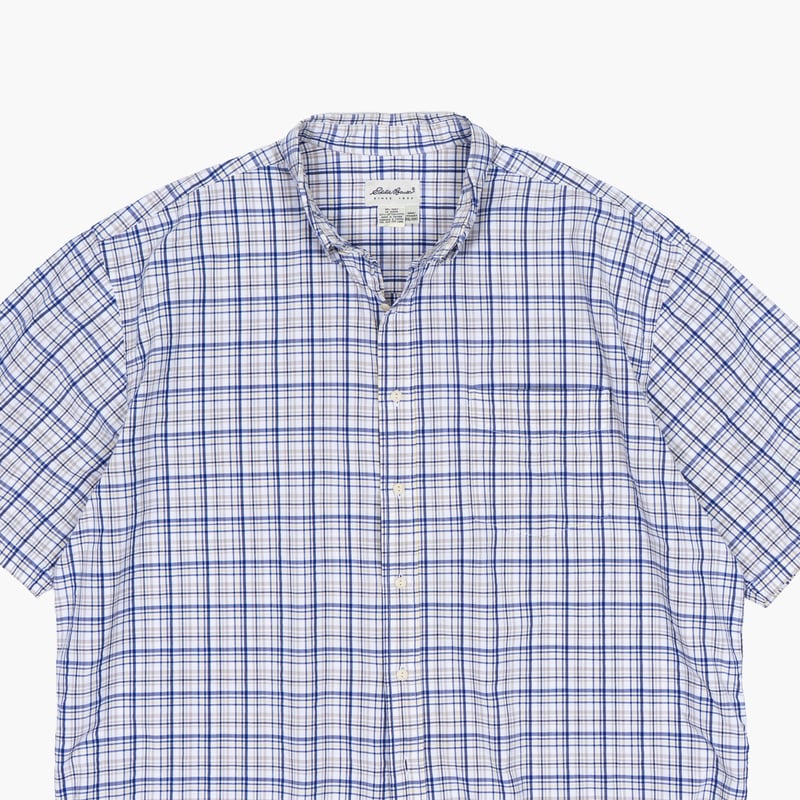 USED】1990s-2000s Eddie Bauer : Plaid BD S/S Sh