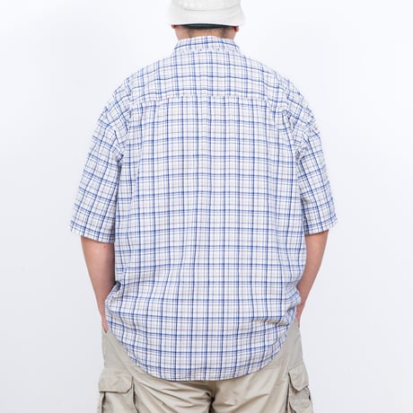 【USED】1990s-2000s Eddie Bauer : Plaid BD S/S Shirt : XXL