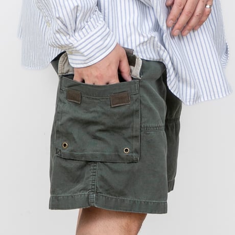 【USED】2000s FADED GLORY : German Pique Cargo Short Pant : w42