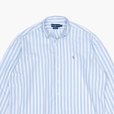 【USED】1990s-2000s Ralph Lauren : "BLAKE" Oxford Stripe BD Shirt : XXL