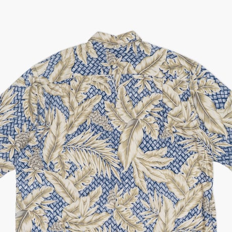 【USED】1990s nautica : Rayon Hawaiian Regular S/S Shirt : L