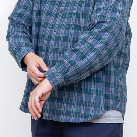 【USED】1990s DOCKERS : Plaid BD Shirt : XXL
