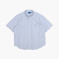 【USED】2000s Ralph lauren : Two-Ply Broad Plaid BD S/S Shirt : 3XB