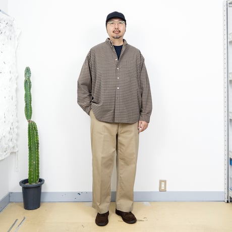 【USED】2000s Eddie Bauer : Broad Plaid BD Shirt : XXL