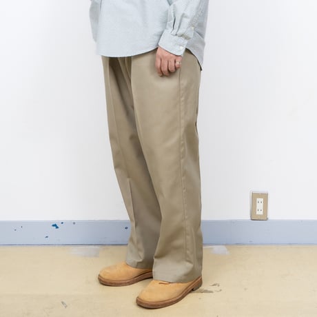 【USED】1990s Dickies USA : Twill Plain Front Work Trouser (Made in USA) : w52