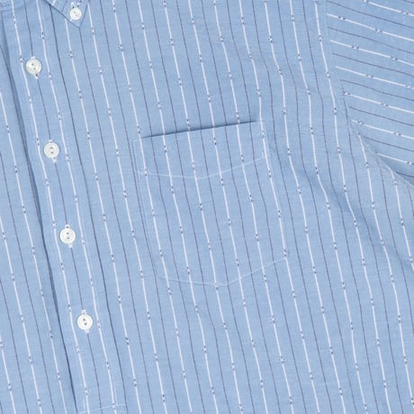 【USED】1990s-2000s Ralph lauren : "AFTON" Dobby Stripe Pullover BD Shirt : L