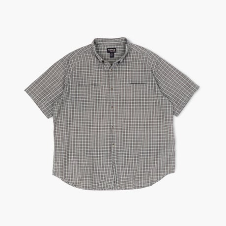 【USED】2000s Guide Series : Madras Plaid BD S/S Shirt : XXL