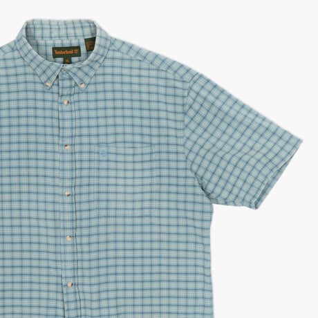【USED】1990s Timberland : Plaid BD S/S Shirt : XL