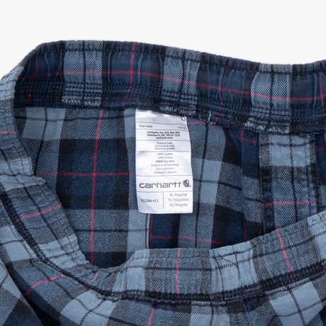 【USED】2010s carhartt USA : Flannel Plaid Easy Pant : XL
