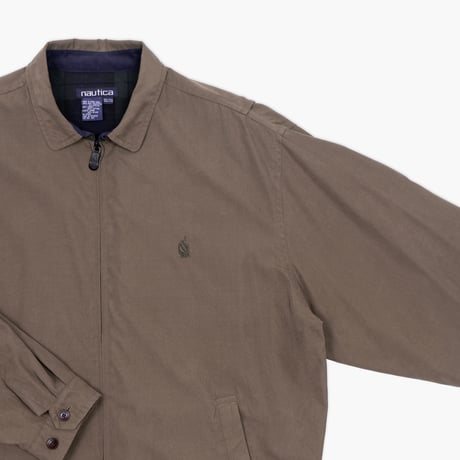 【USED】1990s nautica : Microfiber Harrington Jacket : XXL