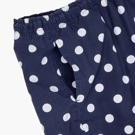 【USED】1990s J.CREW : Cotton Poplin Dot Swim Short Pant : XL