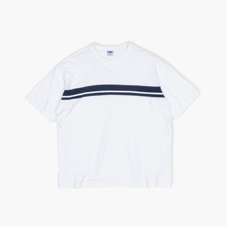 【USED】2000s OLD NAVY : Chest Border Crew S/S Top : XXL