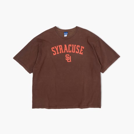 【USED】2000s CHAMPS SPORTS : "Syracuse University" Crew T-Shirt : XXL