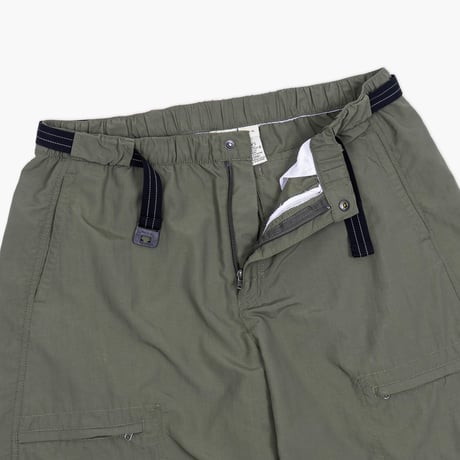 【USED】2000s-10s L.L.Bean : Nylon Field Short Pant with Woven Belt : XL