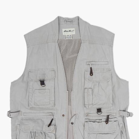 【USED】1990s-2000s Eddie Bauer : Cotton Poplin Field Over Vest : XL