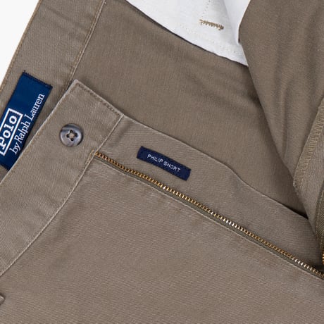 【USED】1990s-2000s Polo Ralph Lauren : "PHILIP SHORT" Plain Front Chino Short Pant : w40