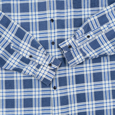 【USED】1990s J.Crew : Flannel Plaid Regular Shirt : XL