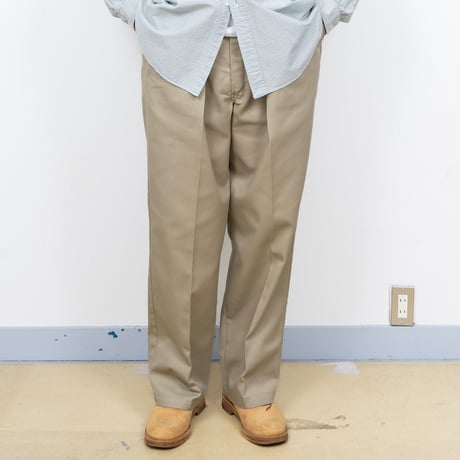 【USED】1990s Dickies USA : Twill Plain Front Work Trouser (Made in USA) : w52