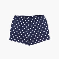 【USED】1990s J.CREW : Cotton Poplin Dot Swim Short Pant : XL